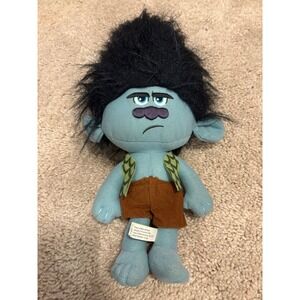 Dreamworks Trolls Guy Diamond Plush Toy Blue Tan Vest‎ Brown Shorts